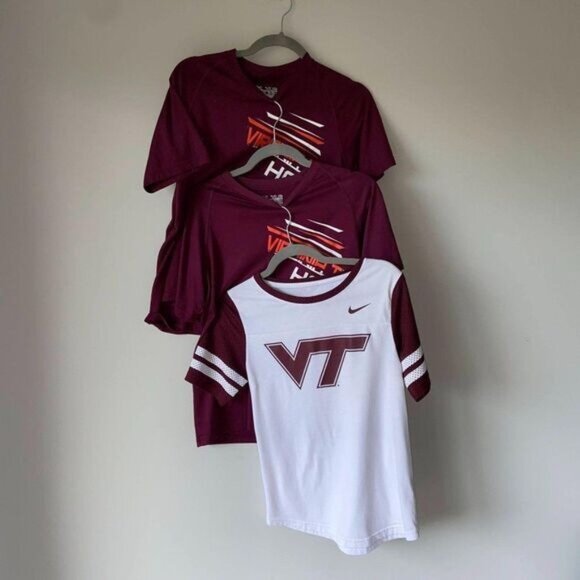 NCAA Virginia Tech Short Sleeve Raglan Tee Shirt‎ Gameday T-Shirt Small - Picture 7 of 7